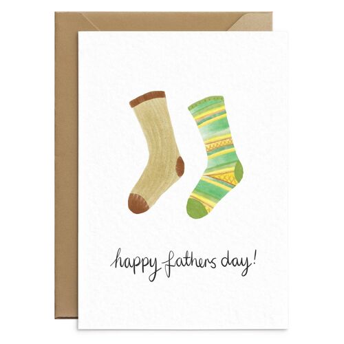 Odd Socks Whimsical Fathers Day Card