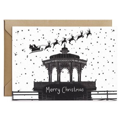 Tarjeta de Navidad Brighton Bandstand