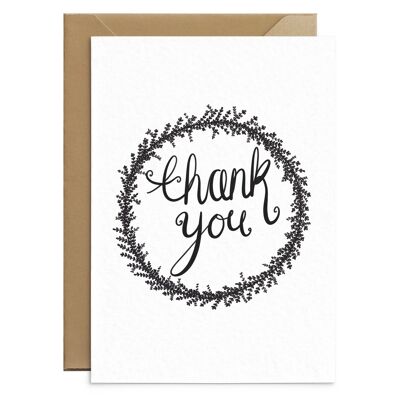 Monochrome Thank You Card