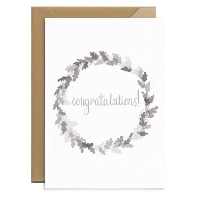 Grey Congratulations Card