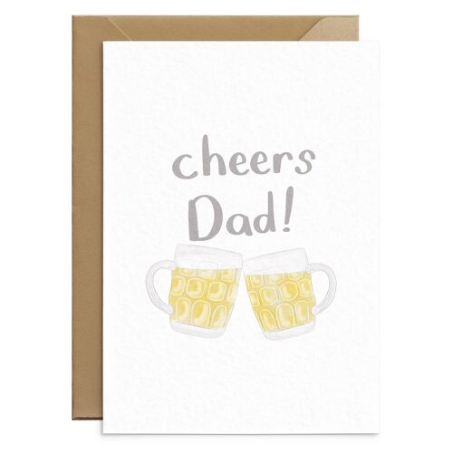 Cheers Beer Fathers Day Card