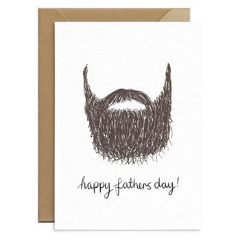 Carte de fête des pères barbe