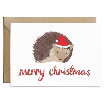 Nette Igel-Weihnachtskarte
