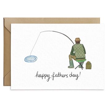Carte de pêche pour la fête des pères