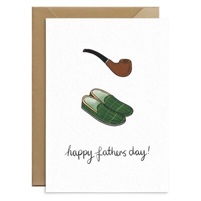 Pipe and Slippers Fathers Day Card