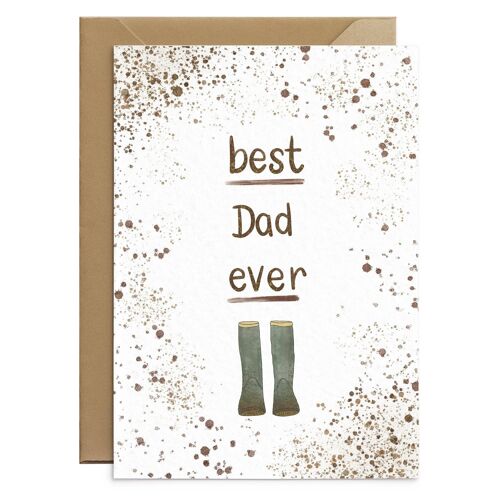 Muddy Wellies Fathers Day Card