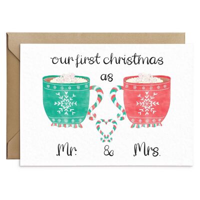 Premier Noël en tant que Mr & Mrs Card