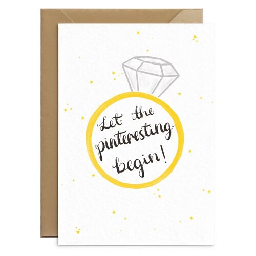 Funny Pinterest Engagement Card