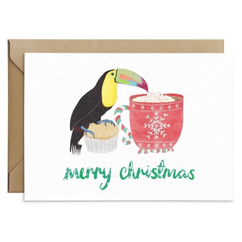Cute Toucan Christmas Card