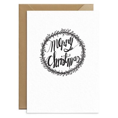 Monochrome Merry Christmas Card