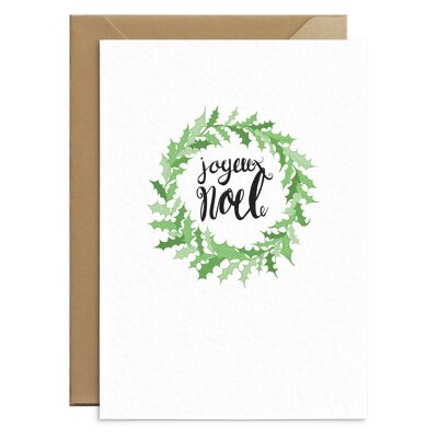 Tarjeta de Navidad Joyeux Noel