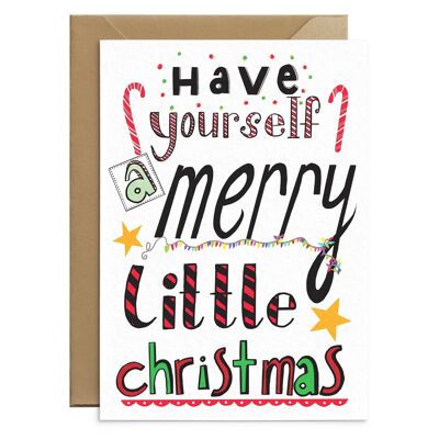 Frohe kleine Weihnachtskarte