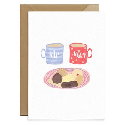 Mr and Mrs Tea Card