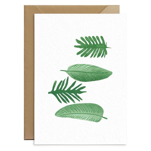 Botanical Leaves Card