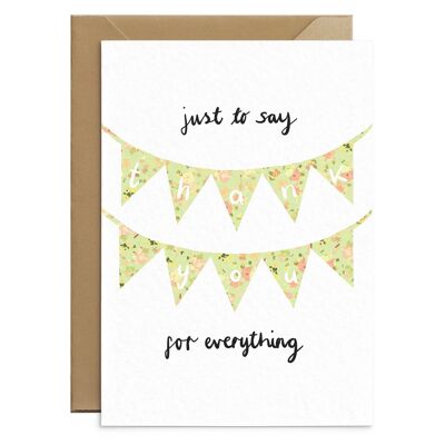 Pastel Green Thank You Card