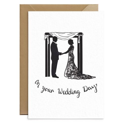 Chuppah Jewish Wedding Card