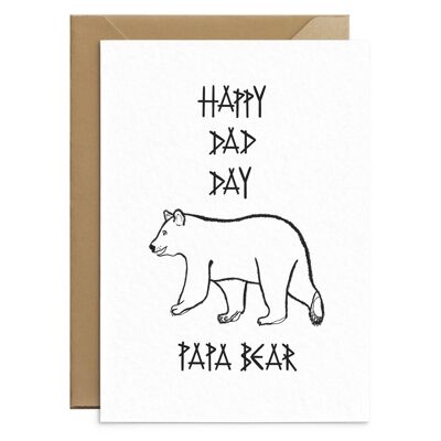 Papa Bear Fathers Day Card