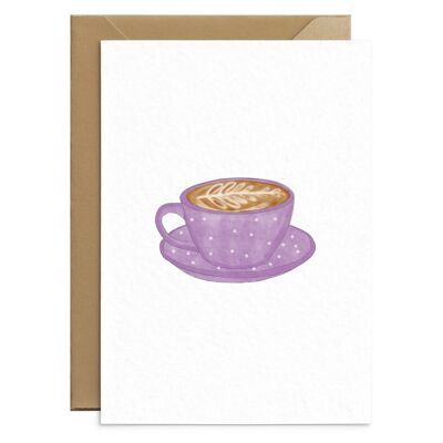 Carte de café violet