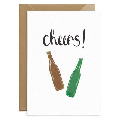 Carte de remerciement Cheers Beer