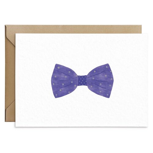 Blue Bow Tie Card