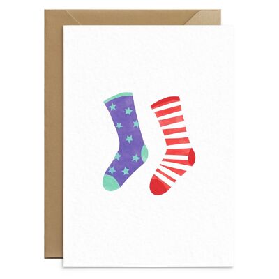 Odd Socks Stars and Stripes Card