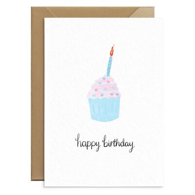 Cute Cupcake Birthday Card