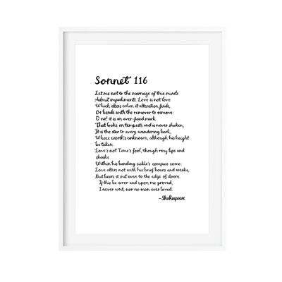 Shakespeare-Sonett 116 Drucken