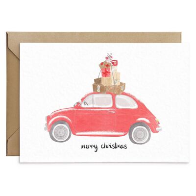 Cartolina di Natale per auto di Natale