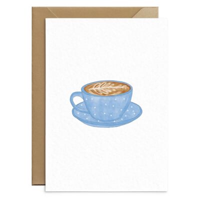 Carta caffè blu