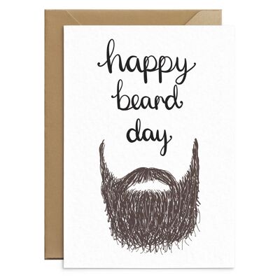 Hipster Beard Birthday Card