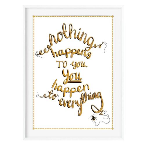 Bee Inspirational Quote Print