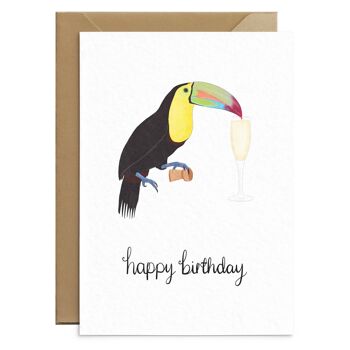 Carte d'anniversaire toucan