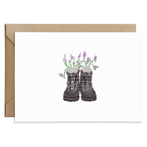 Black Walking Boots Card