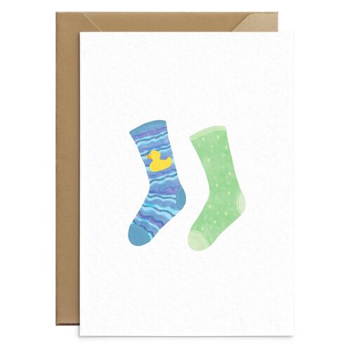 Odd Socks Card Duck Card