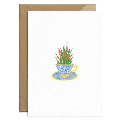 Succulent Greetings Card