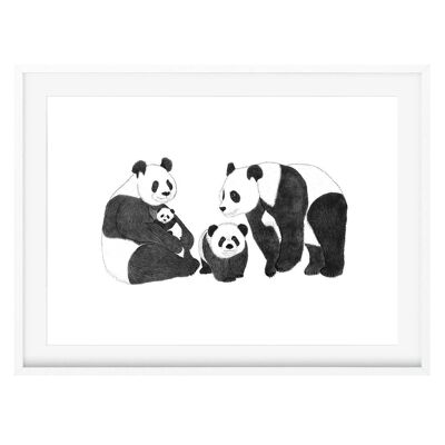 Stampa artistica del panda