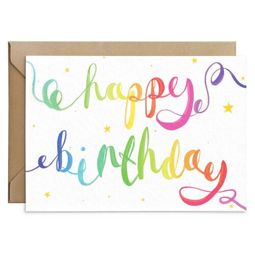 Rainbow Birthday Card