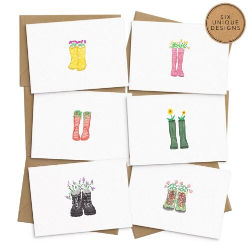 Welly Greeting Cards - Set of 6
