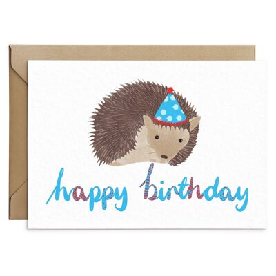 Hedgehog Birthday Card