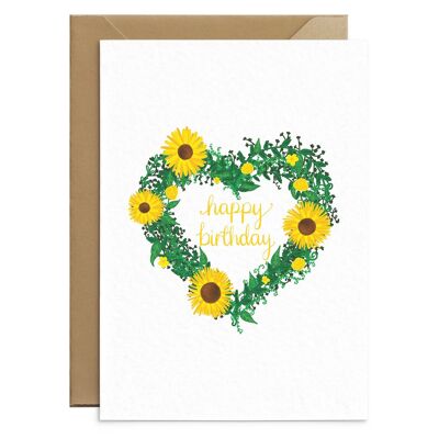 Sunflower Birthday Card