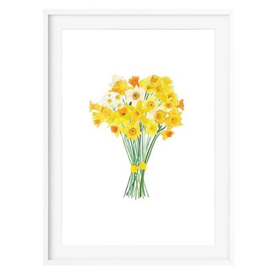 Fleur de jonquilles Impression artistique