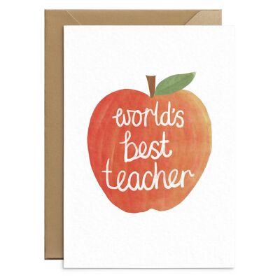 La migliore carta dell'insegnante del mondo