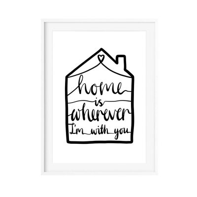 Home Is Where I’m With You Print