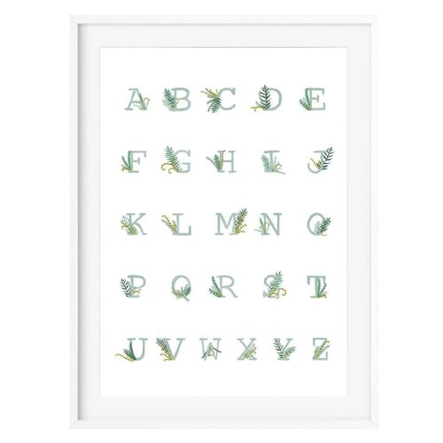 Woodland Nursery Alphabet Print