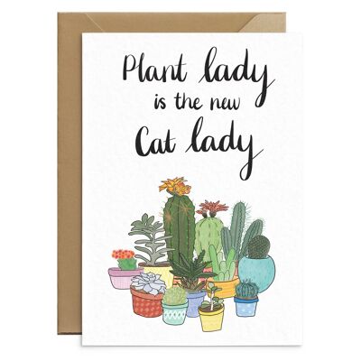 Funny Plant Lady Card