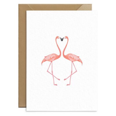 Flamingos Card Blank
