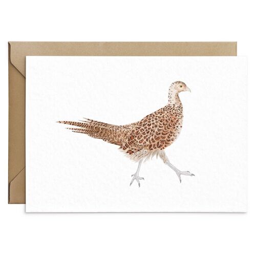 Female Pheasant Card