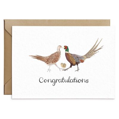 Congratulazioni New Baby Game Birds Card