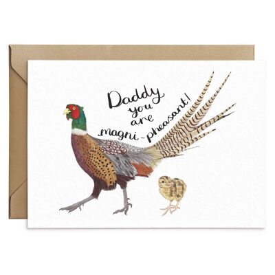 Funny Pheasant Dad Pun Card