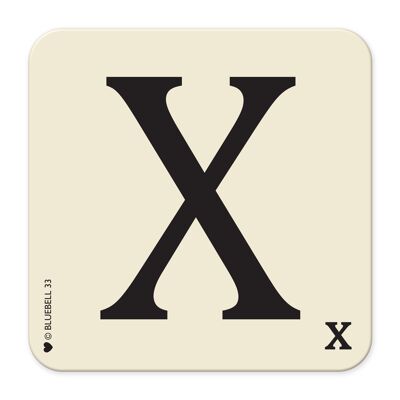 Coaster - Letter X